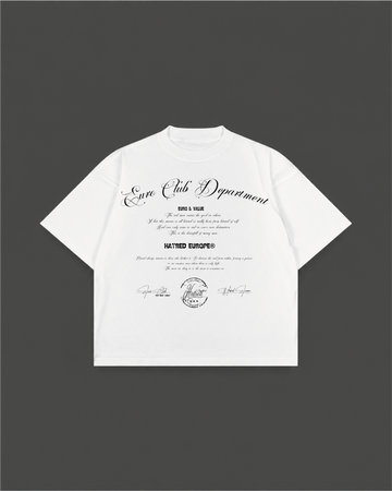 WHITE "EURO CLUB DEPARTMENT" T-SHIRT