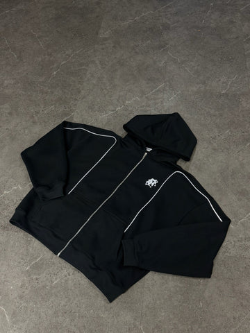 REFLECTIVE "LOGO" ZIP HOODIE