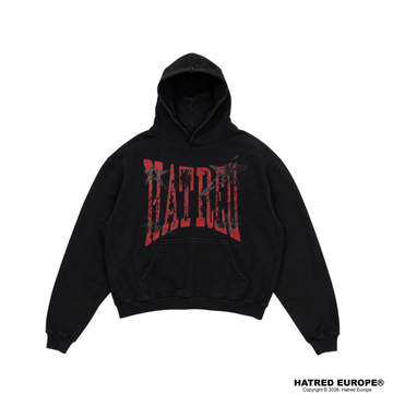 HATRED "RED DAMAGED " HOODIE