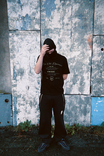 BLACK "EURO CLUB DEPARTMENT" T-SHIRT