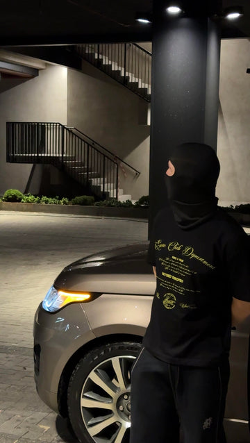 BLACK "EURO CLUB DEPARTMENT" T-SHIRT